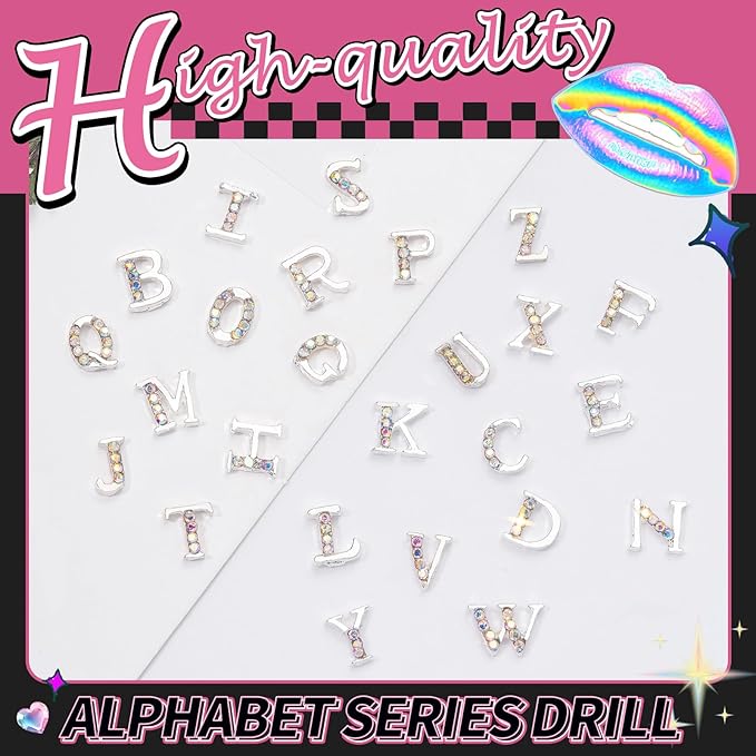 154 Letter pcs Teeth Gem Kit,Tooth Gems for DIY Crystals Teeth Jewelry Kit for Girls Gold Y2K Butterfly Love for Boys Silver (Silver)