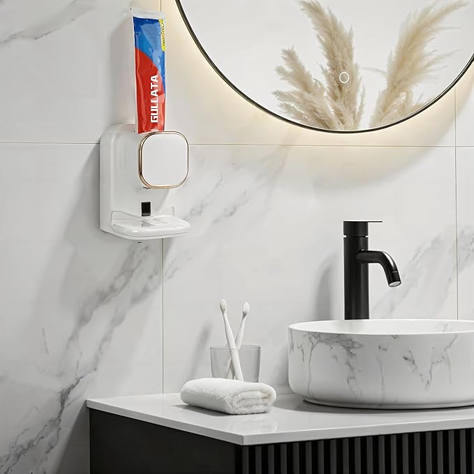 Automatic Toothpaste Dispenser Kids - Electric Toothpaste Dispenser -Tooth pastetooth Paste Dispenser Sensor Wall Mounted for Bathroom Accessories