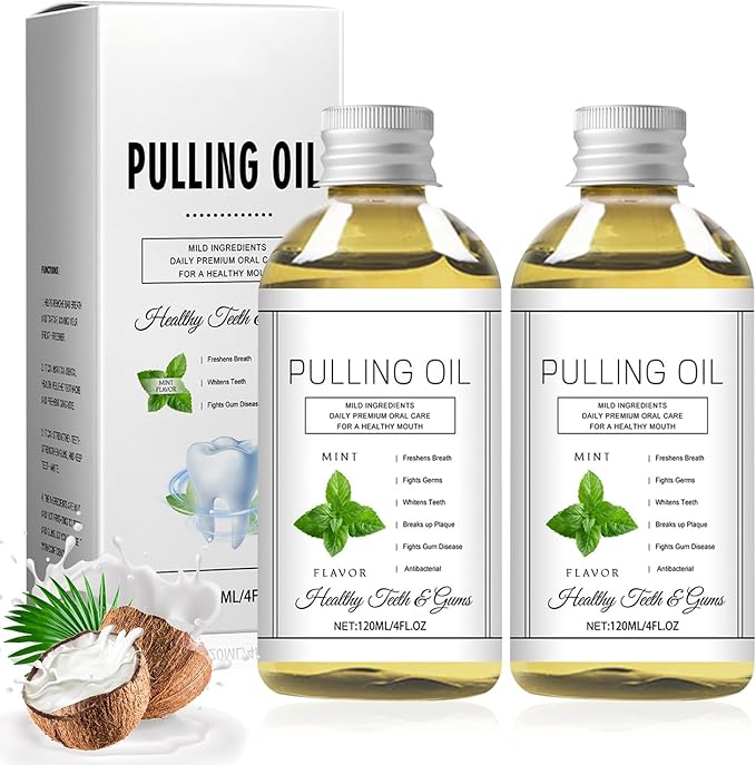 Cocofresha Pulling Oil, Pure Organic Coconut Oil Pulling 4 Oz Mint Flavor, Cocofresha Pulling Oil for Teeth and Gums, Coco Fresha Powerful Organic Coconut Peppermint Pulling Oil