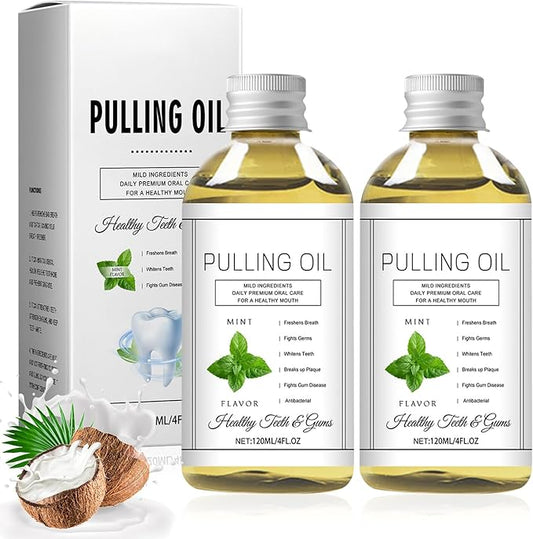 Cocofresha Pulling Oil, Pure Organic Coconut Oil Pulling 4 Oz Mint Flavor, Cocofresha Pulling Oil for Teeth and Gums, Coco Fresha Powerful Organic Coconut Peppermint Pulling Oil