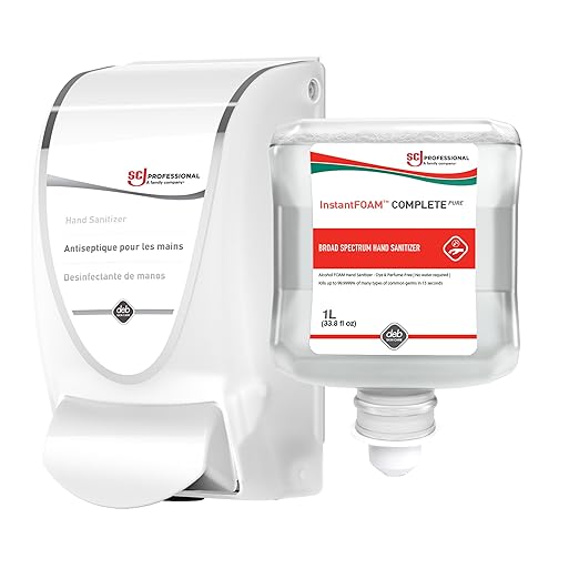 SC Johnson Professional InstantFoam Hand Sanitizer Starter Kit with Dispenser and 1L Foam Hand Sanitizer Cartridge