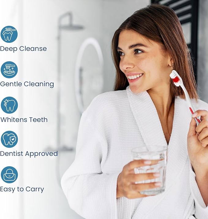 150 Toothbrushes Bulk Wholesale Quantity Standard Size, Dental Care Toiletries, Medium Soft Bristles, Individually Wrapped, Homeless Care, Disposable Use, Hotels, Travel