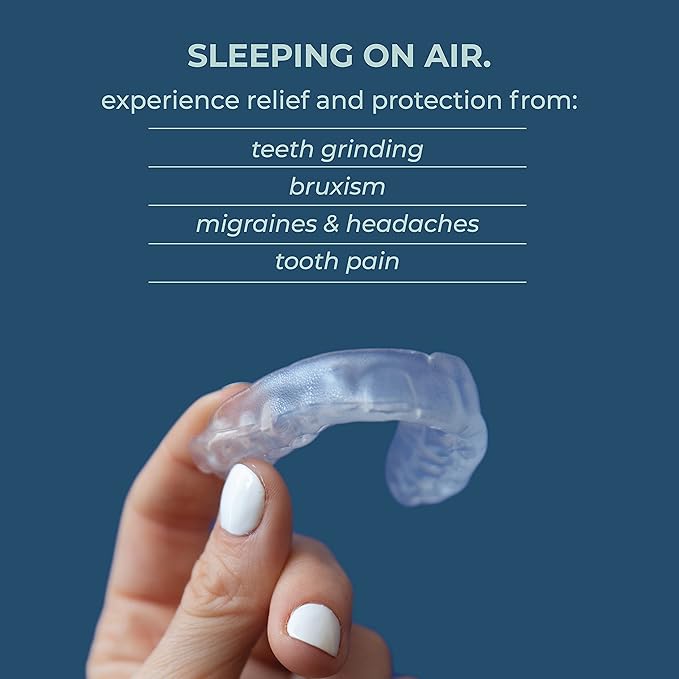 Kloud Night Guard - Mouth Guard for Clenching Teeth and Grinding Teeth, 2 Pack Custom Moldable Dental Mouth Guard (Clear)