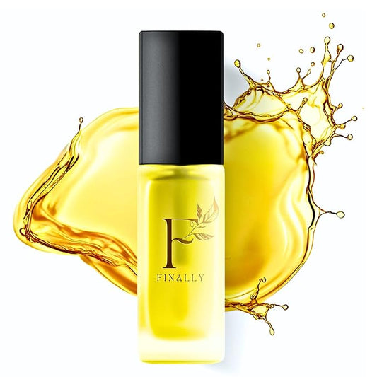 100% Natural Lip Treatment for Dry, Chapped Lips- Infused with Jojoba for Deeply Nourishing Lip Oil, Long-Lasting Hydration, Cold-Pressed Oils, Pregnancy Safe, Organic Lip Gloss by Finally