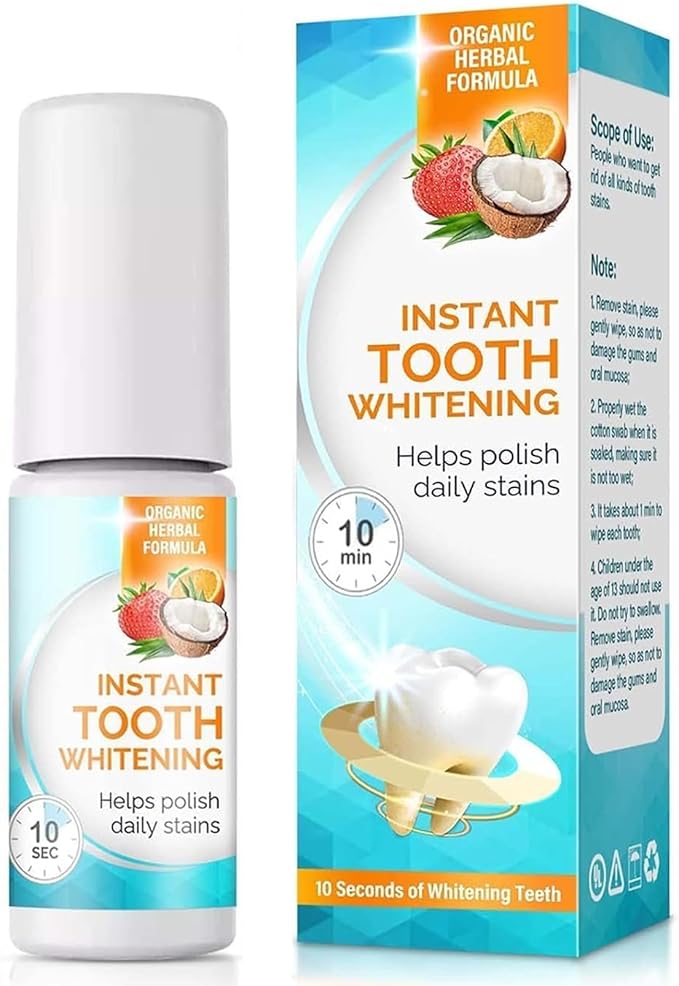 Tooth Paint, Instant Teeth Whitening Paint, Safe & Gentle White Paint for Teeth, Long-Lasting, Portable & Simple, Get Confident Smile