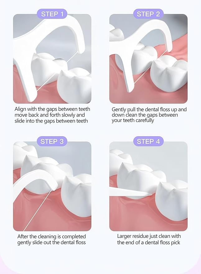 300 Count Professional Dental Floss Picks for Teeth Travel Pack, Picks Flosser for Adults Teeth Cleaning Dental Flossers for Family