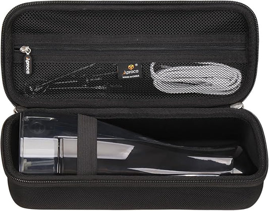 Aproca Black Hard Storage Protective Case, for COSLUS Water Dental Flosser Portable Cordless Oral Irrigator F5020E and Accessories