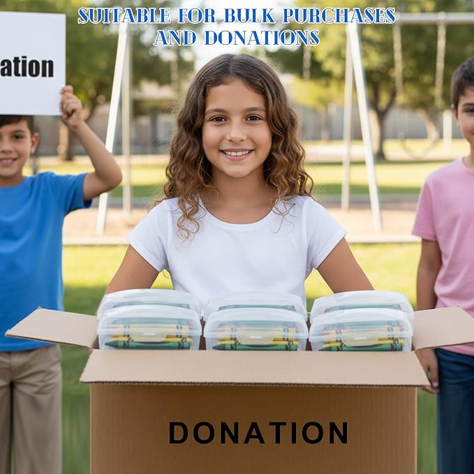 24 Pcs Travel Soap Container Portable Plastic Soap Boxes Bulk with Lid Homeless Donations Bulk Gym Shower Tour Groups Hotel Outdoor Camping (Clear)