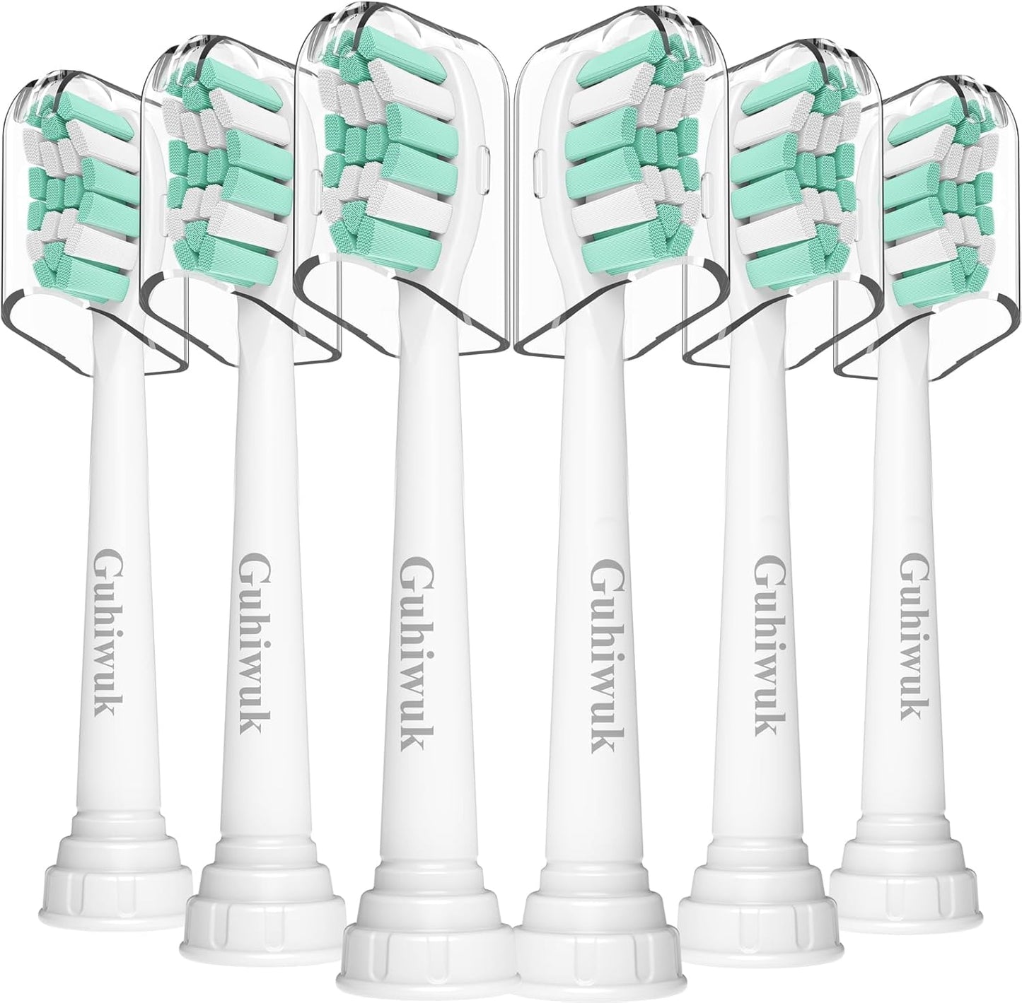 Replacement Toothbrush Heads for Philips Sonicare: Electric Toothbrush Replacement Heads Compatible with Sonicare Plaque Control ProtectiveClean 4100 5100 6100 C2 G2 W2, 6 Pack
