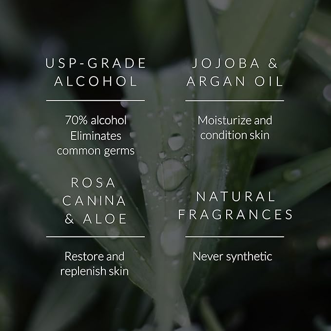 Noshinku - Refillable Hand Sanitizer Eucalyptus 3-Pack, Travel Size Spray with Hydrating Botanical Oils, Natural Ingredients, All Natural Fragrances, Sugarcane Derived Alcohol, No Parabens, No Dyes