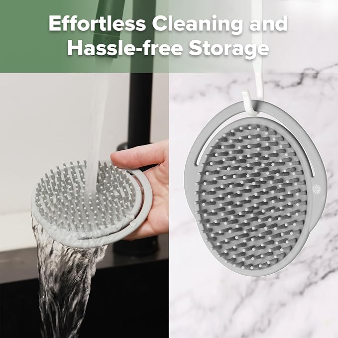 haakaa Baby Cradle Cap Brush - Soft Cradle Cap Comb| Hair Scalp Massager, Soft Bristles for Newborns & Toddlers,Ideal Baby Shower Gifts for Mum - 1pk