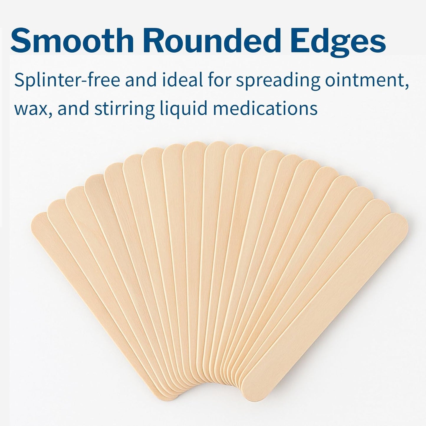 McKesson Tongue Depressors [3000 Count] Adult Size, Non-Sterile, Wood, Unflavored, Splinter-Free, 6 in – Use for Medical, Arts, Crafts, Spa, 500 Count, Pack of 6