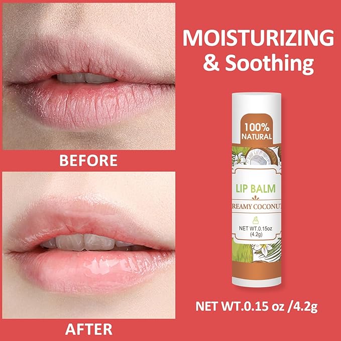 128 Pack Lip Balm, Natural Lip Balm Bulk with Vitamin E and Coconut Oil, Bulk Moisturizing Lip Balms for Dry Lips-16 Flavors