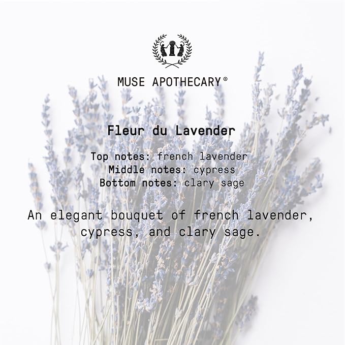 Muse Apothecary Hand Ritual - Aromatic and Nourishing Hand Soap, Infused with Natural Aromatherapy Essential Oils - USDA Certified Biobased - 16 oz, Fleur du Lavender, 3 Pack