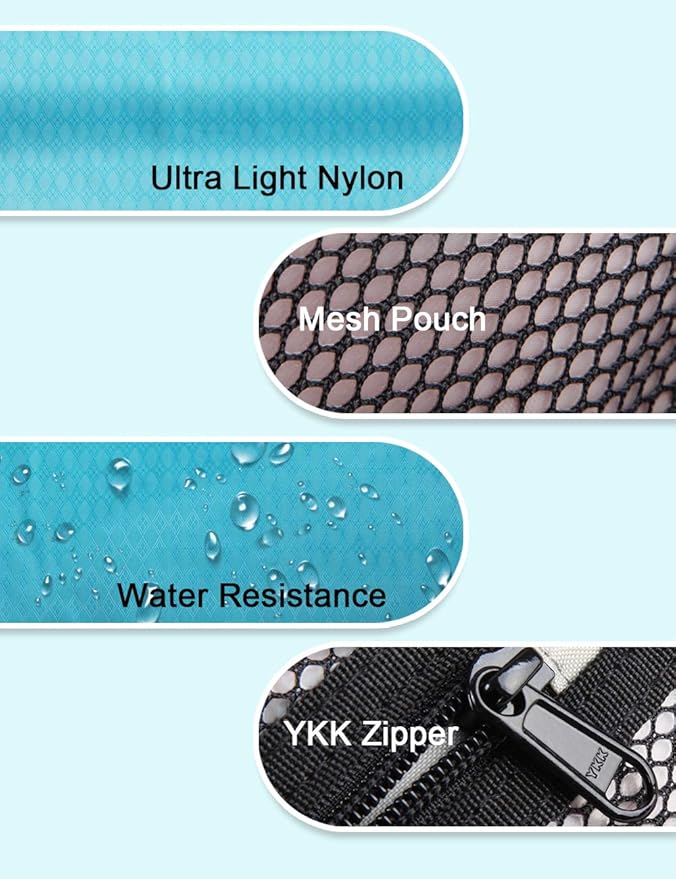 GOX Travel Toiletry Bag,Dopp Kit Case,Ultra-Light Cosmetics Bag Makeup Organizer (Turquoise)