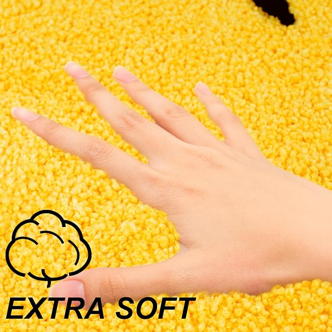 Mouse Shoes Bath Mat for Bathroom Non Slip, Kids Bath Rug - Soft, Plush Microfiber Bath Rug, Cute Bathroom Rugs Machine Washable