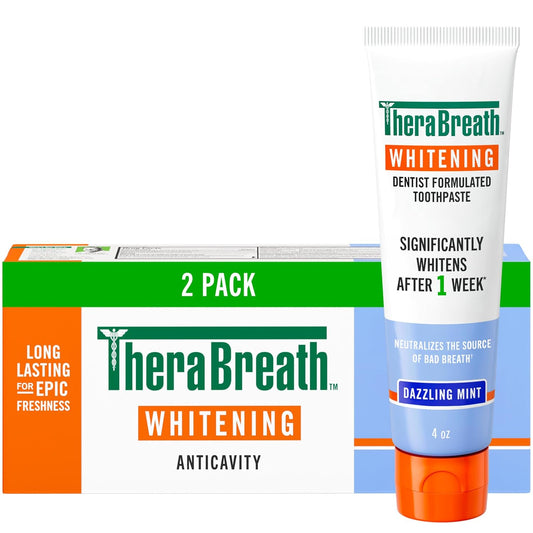 TheraBreath Toothpaste Whitening 2 Pack