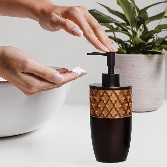 6-Piece Bathroom Accessories Set – Soap Dispenser, Toothbrush Holder, Tumbler, Soap Dish, Cotton Swab Jar & Toilet Brush – Modern Bathroom Decor Set (Wally)