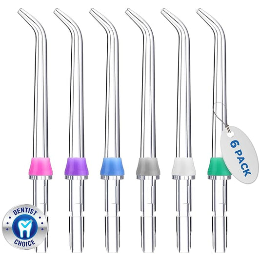for Waterpik Replacement Heads, Replacement Tips for Waterpik Water Flosser, Suitable for Waterpik Accessories Replacement Tips, for JT-100E(6 Classic Jet Tips)