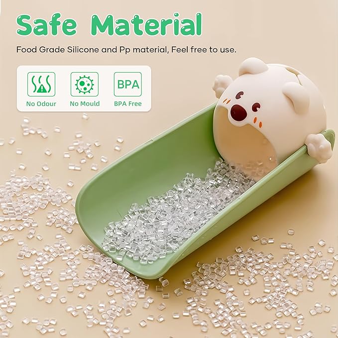 2 Pack Faucet Extender for Toddlers, Kids Sink Extender for Bathroom, Kitchen, Food Grade Silicone Faucet Extension, Baby Hand Washing Water Spout Extender Fits Standard & Gooseneck Faucet, Green*2