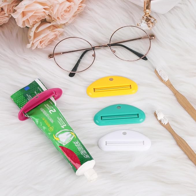 8Pcs Toothpaste Tube Squeezer Dispenser for Toothpaste Cream Cosmetics and Paint (Colorful)