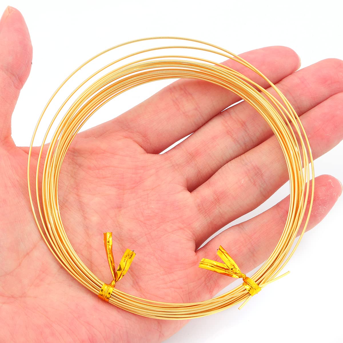 18K Gold Plated Wire 0.8mm 5 Meters Bead Cord for Bracelet Necklace Charm Beading Jewelry Making Findings