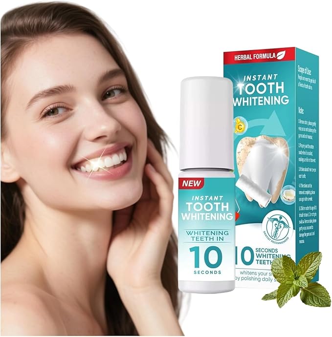 Tooth Paint, Instant White Paint for Teeth, Teeth Whitening Paint Kit, Portable Tooth Polish Uptight White, Regain Confident Smile