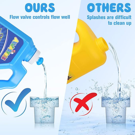 Bubble Solution Refill 70 OZ | Pre-Mix Premium Bubble Refill Solution No Measuring Required | Bubbles for Kids | Bubbles Refills | Bubbles Bulk | Bubble Machine Solution | Kids Easy Grip Bottle