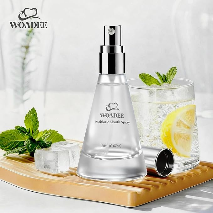 Breath Spray for Fresh Breath, Probiotic Oral Spray for Dry Mouth Relief and Everyday Freshness, Mint Mouth Spray with Gentle Moisturizing Formula, Alcohol-Free Travel Size Oral Care, 20ml (1PC)