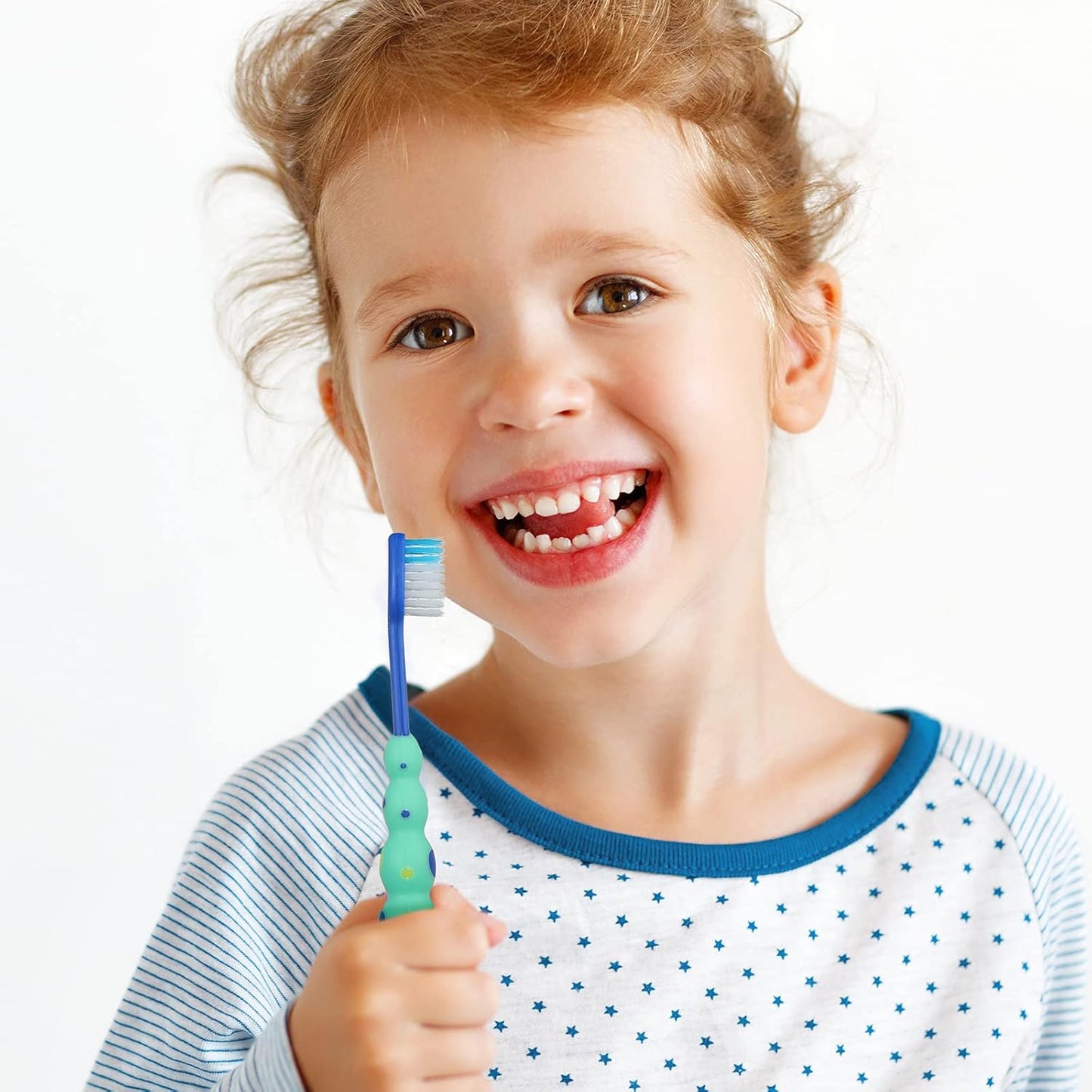 12-Piece Toddler Toothbrush Pack - Kids Toothbrushes with Covers, Suction Cup, Soft Bristles, Animal Design for Sensitive Teeth