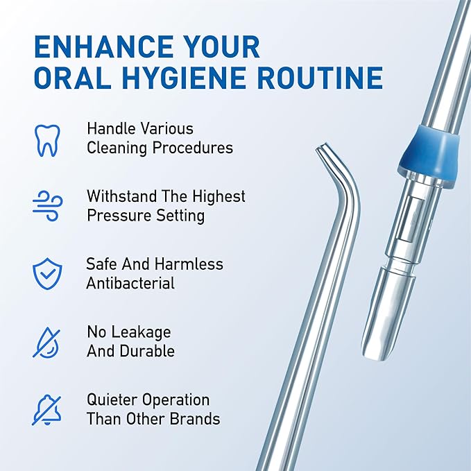 Water Flosser Replacement Tips for Waterpik, Replacement Heads for Waterpik (6 Classic Jet Tips)