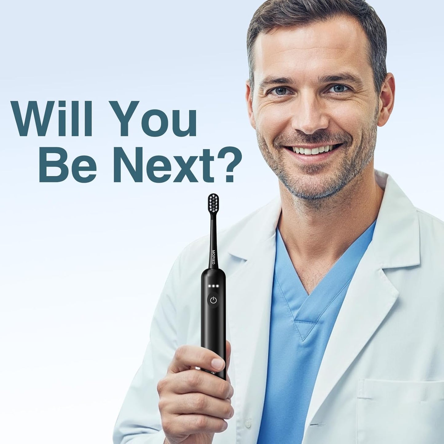 Sweep Sonic Electric Toothbrush for Adults - Rechargeable Power Toothbrush with 2 Replacement Brushheads, Touch Control Sweep Sonic 4 Modes Ultra Clean, IPX7 Waterproof, Black