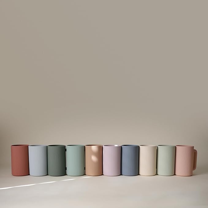 mushie Baby Bath Rinse Cup | 100% Food Grade Silicone | Shampoo & Body Washing Rinser Cup for Kids (Periwinkle)