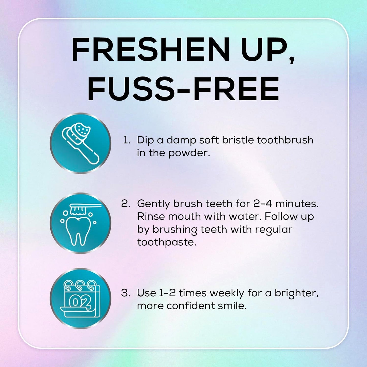 Venus Visage Dazzle Dust Teeth Whitening Powder - Enamel-Safe Toothpaste Powder for Stain Removal (40 g/140 oz)