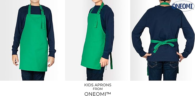 Kids Apron, Medium, 100% Cotton With An Adjustable Strap to fit All Ages