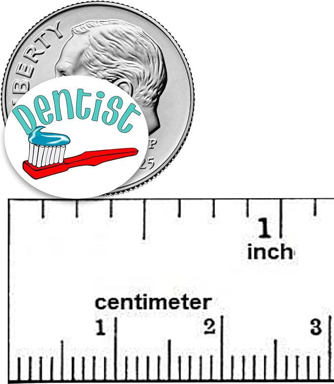 Dentist Appointment Planner Sticker / 54 Fun Vinyl Stickers (1/2”) / Teeth Clean Braces/Health Wellness Essential Productivity Life/Bujo Bullet Journaling/Todo Reminder (Matte Vinyl, 1 Sheet)