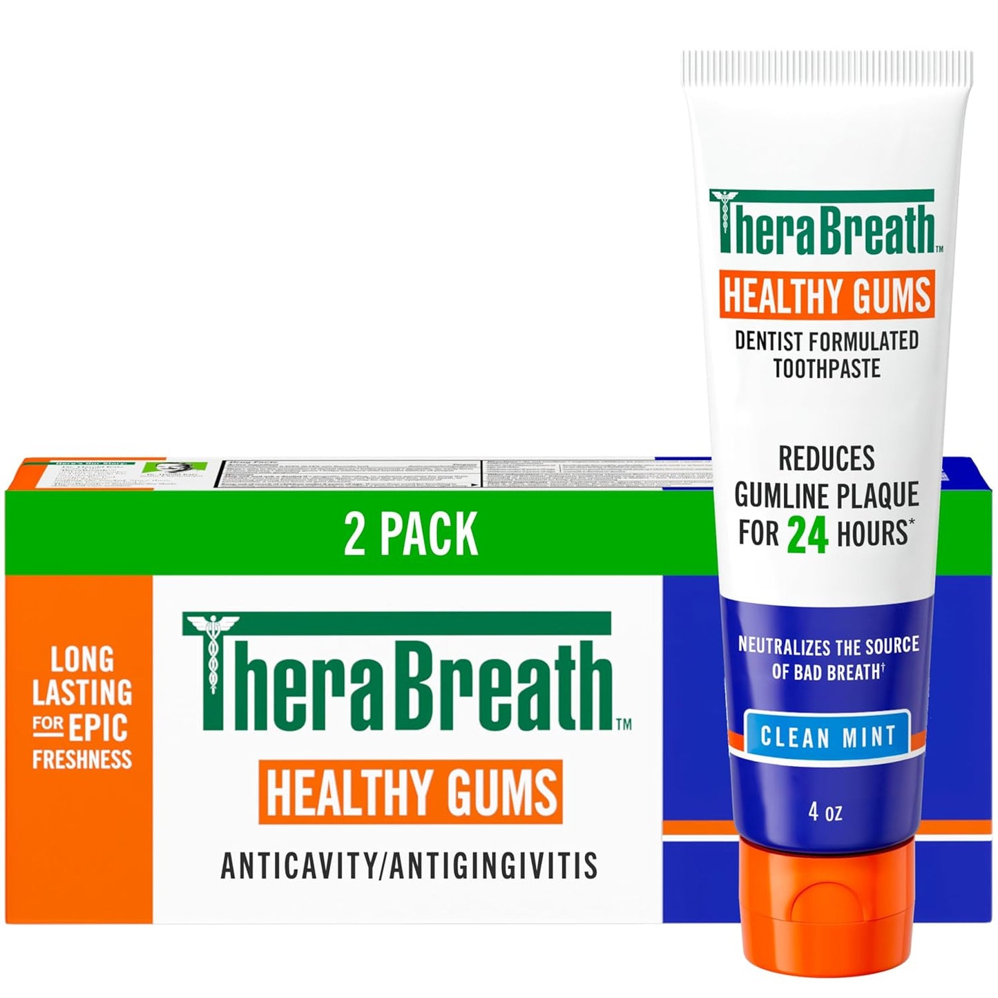 TheraBreath Toothpaste Healthy Gums 2 Pack