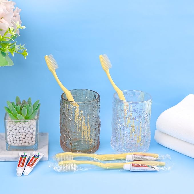 Disposable Toothbrush with Toothpaste Set, Individually Wrapped Soft Bristles Travel Size Manual Toothbrushes Kit in Bulk for Hotel/Travel/ Business/Donation/Homeless/Charity/Camping (1000 Pack)