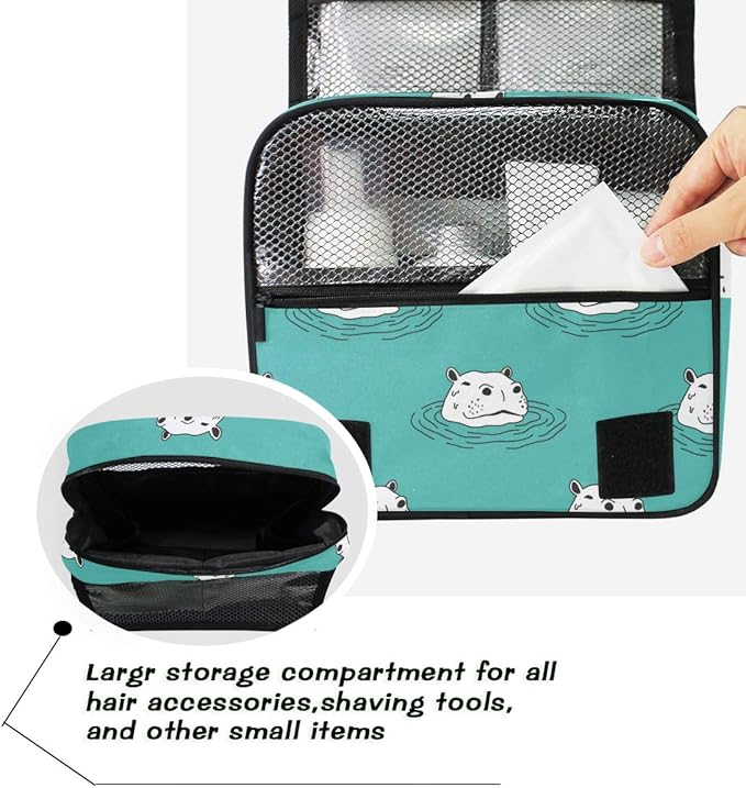 senya Hanging Travel Toiletry Bag Kit Makeup Case Cosmetics Organizer for Men Women