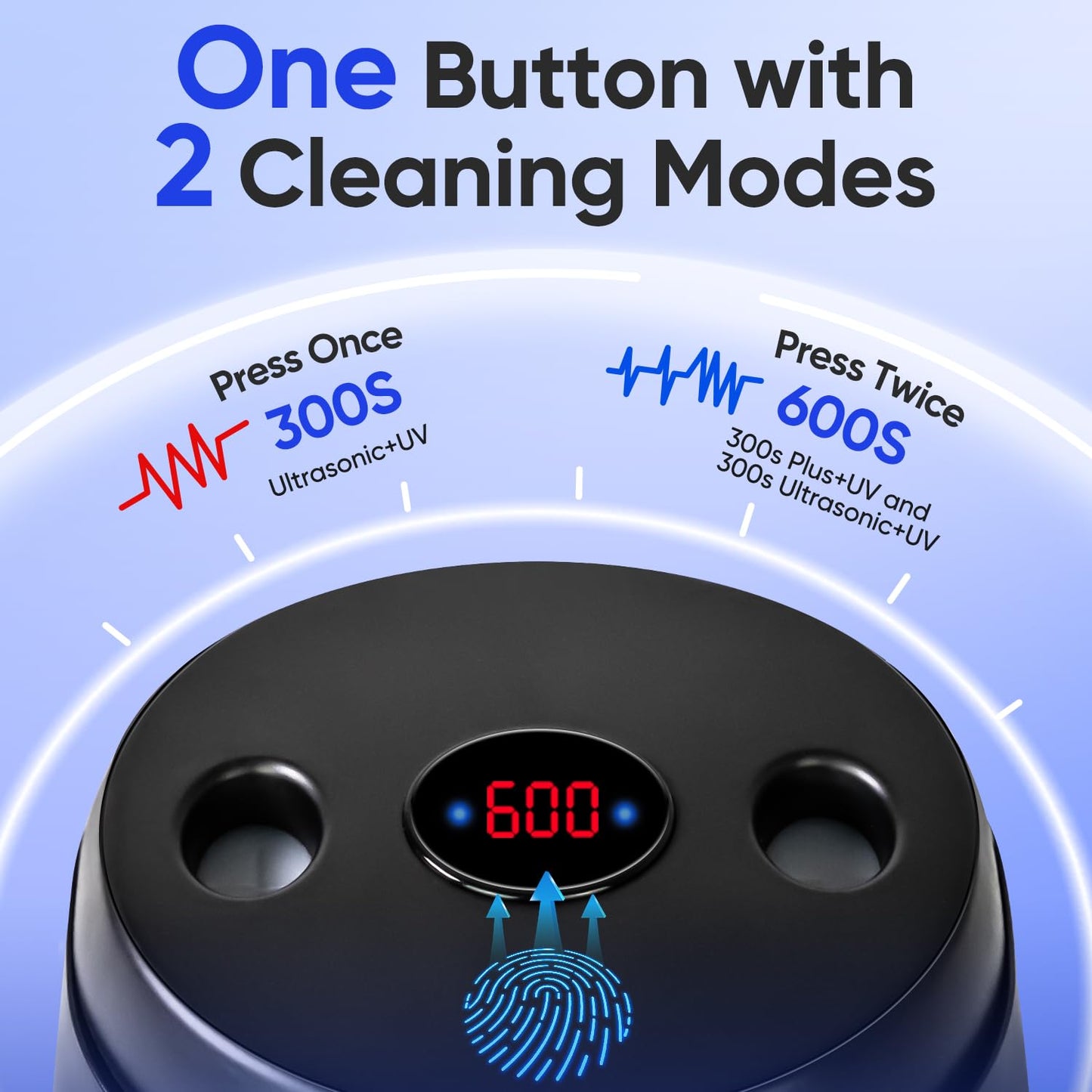 MySmile Ultrasonic Retainer Cleaner Machine with Tablets- 45kHz Black Dental Pod with 200ML Capacity and MySmile Retainer Cleaner with 120 Denture Cleaning Mix Flavor Tablets