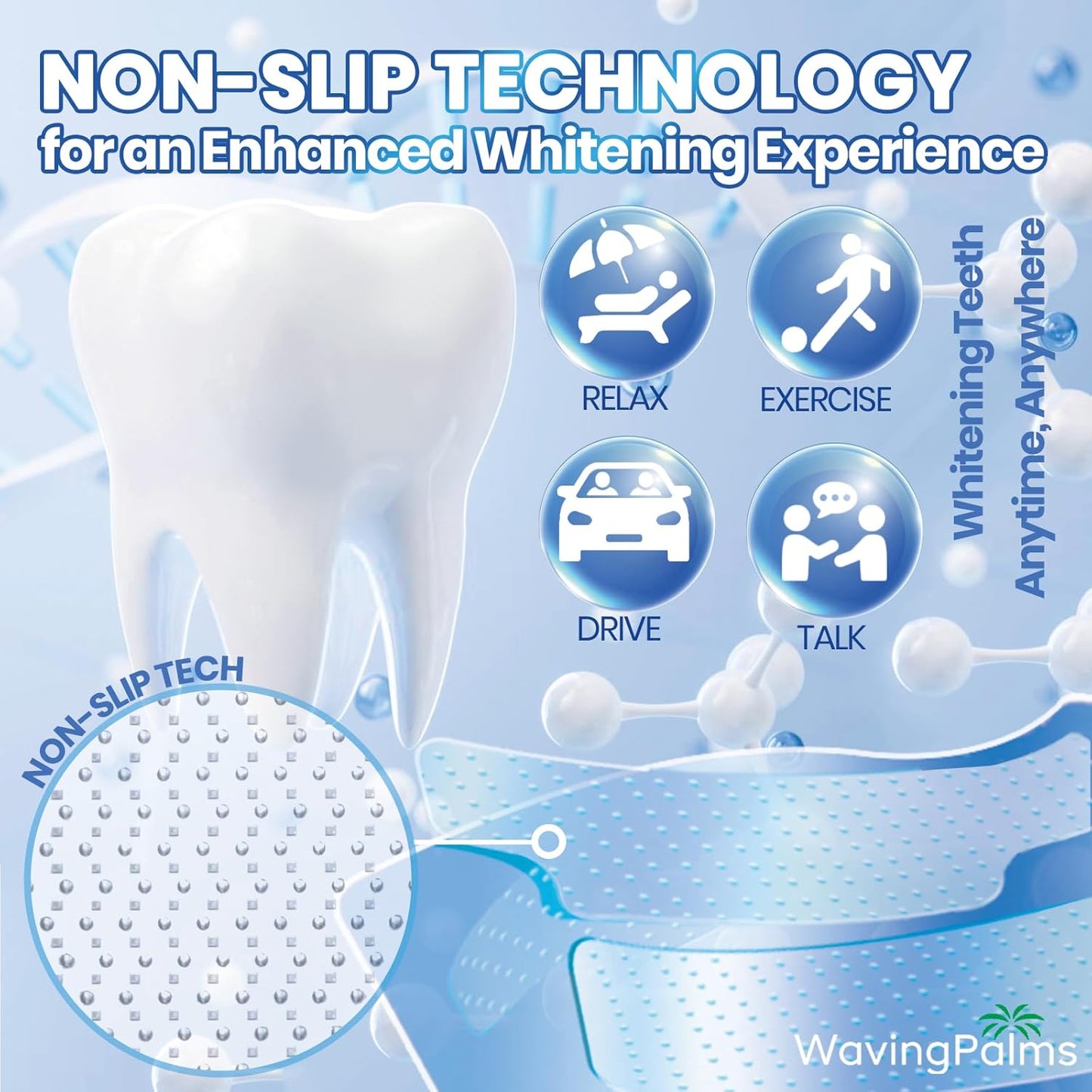 Professional Whitening Strips for Sensitive Teeth:Hydrogen Peroxide-Free Treatments - Effective & Gentle Dental Whitener (42 Count (Pack of 1), Mint)