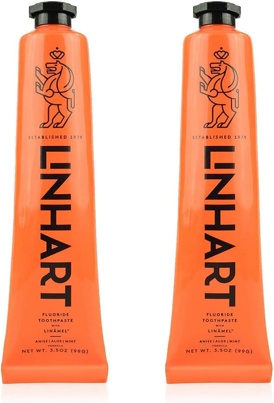 LINHART Whitening Toothpaste – Teeth Whitening, Enamel Strengthening Toothpaste with Mint Flavor (2 Pack)