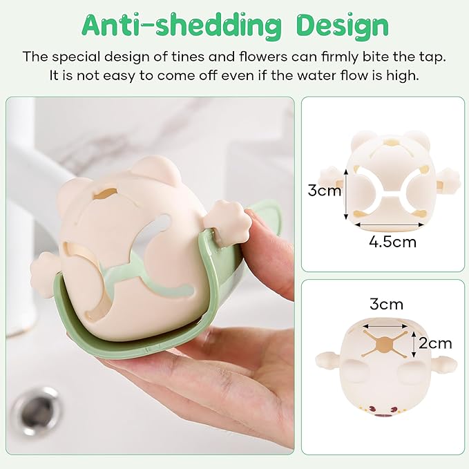 2 Pack Faucet Extender for Toddlers, PANIMOSI Kids Sink Extender for Bathroom, Kitchen, BPA Free, Baby Hand Washing Water Spout Extender Fits Standard and Gooseneck Faucet