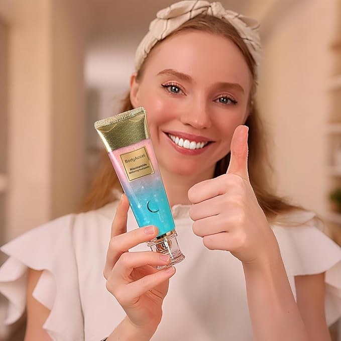 BodyAccel Niacinamide Whitening Toothpaste – Natural Whitening Toothpaste with Niacinamide, Gentle Formula for Brighter Teeth & Fresh Breath, 3-Pack (3)