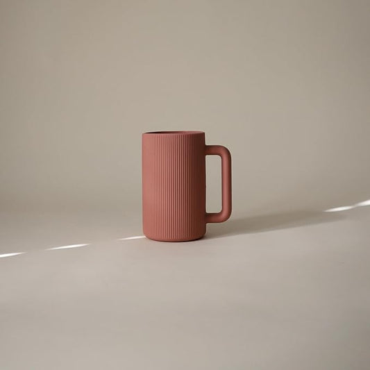 mushie Baby Bath Rinse Cup | 100% Food Grade Silicone | Shampoo & Body Washing Rinser Cup for Kids (Rose)