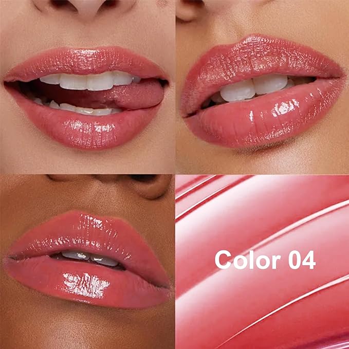 Pink Honey Tinted Lip Stain Lip Balm Lip Gloss Lipstick, Sheer Hydrating Lip Stains Tint, Moisturizing Lip Color for All Skin Tones, Nourishing Lip Balm with a Hint of Natural Black Cherry Tint (Pink)
