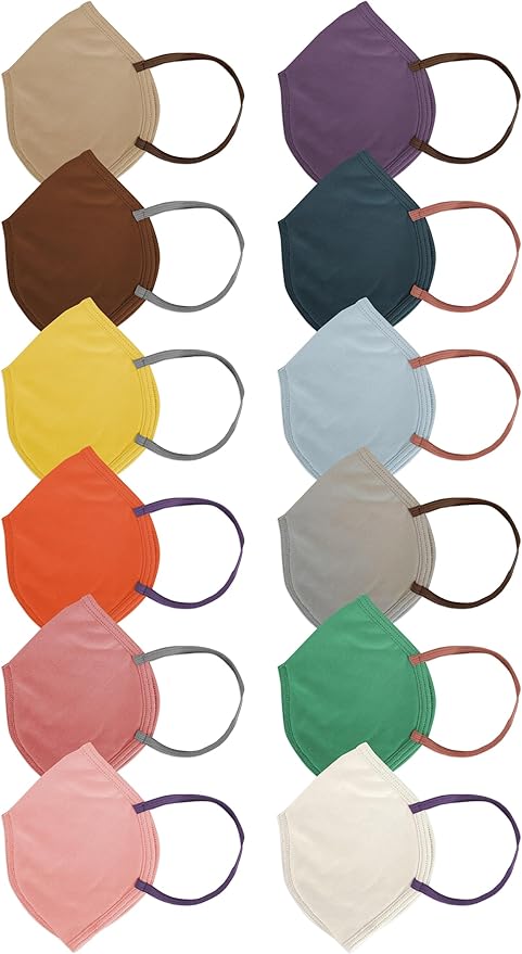 12 Pack Face Masks | Washable and Reusable | 2 Ply Cotton Spandex | Regular Size