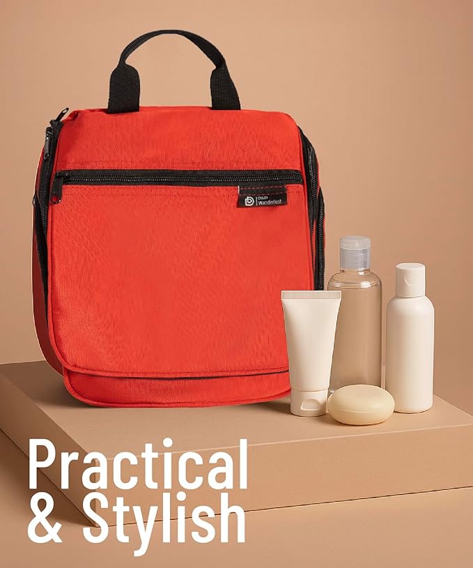 DD D&D Wanderlust D&D Hanging Travel Toiletry Bag for Men and Women – Cosmetics, Makeup and Toiletries Organizer Kit with 10 Compartments