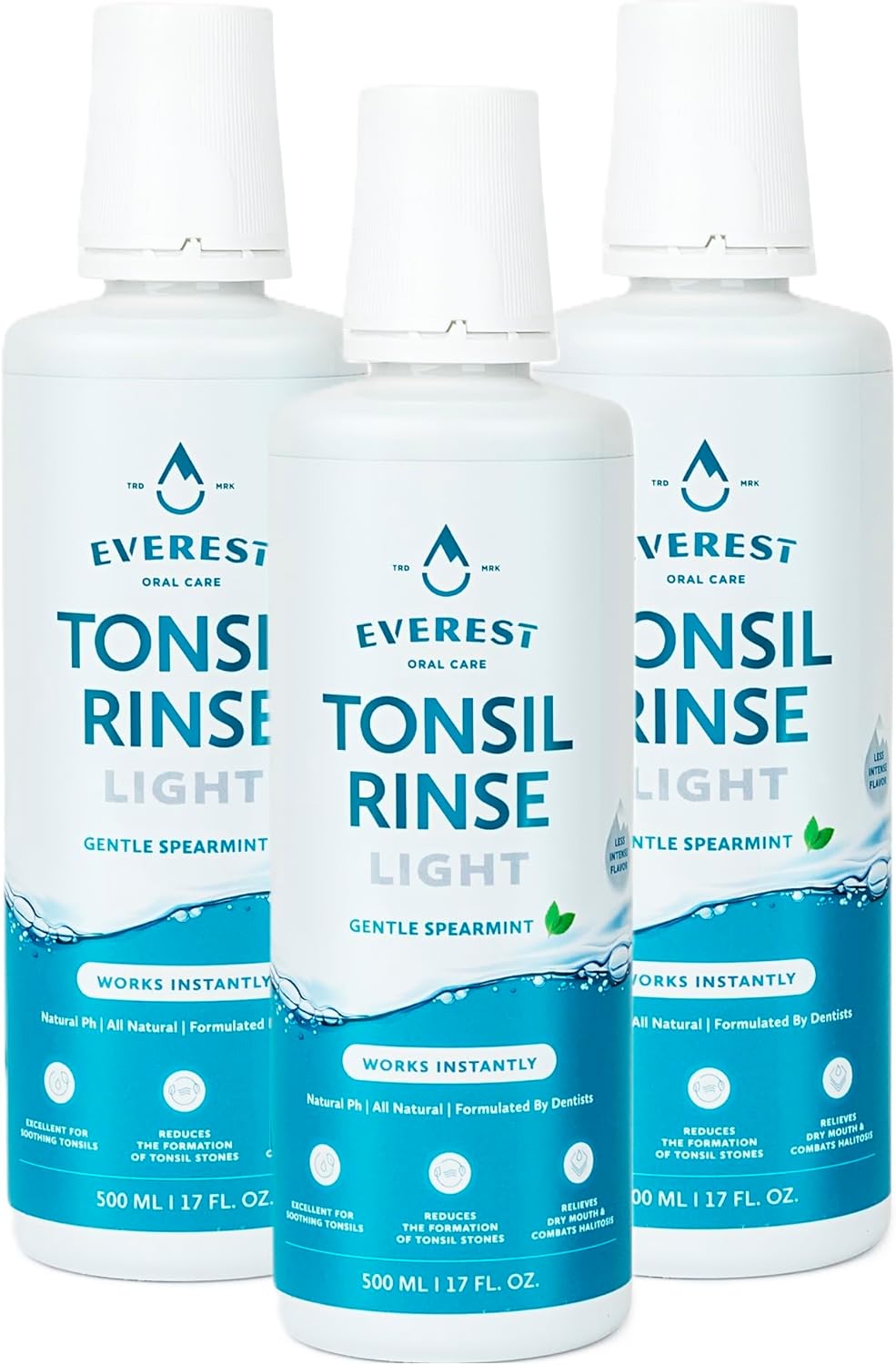 Everest Mouth Wash & Tonsil Stone Remover – Natural Mouthwash or Oral Rinse Liquid to Help Soothe Tonsils, Fight Bad Breath, & Relieve Dry Mouth – Paraben & Alcohol Free Mouthwash