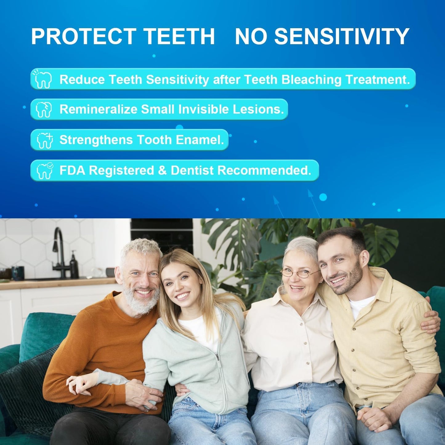 MySmile Remineralization Gel, Remineralizing Gel for Reduce Teeth Sensitivity After Teeth Whitening, Teeth Desensitizing Gel, Strengthen Tooth Enamel, Great for Sensitivity Treatment, 3ML*3PCS